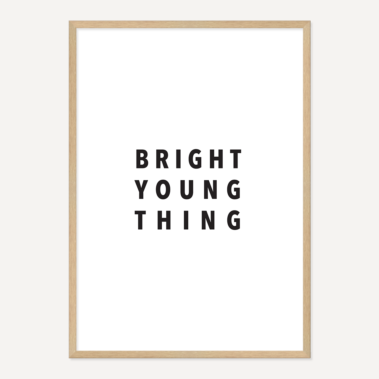 BRIGHT YOUNG THING POSTER – BLACK