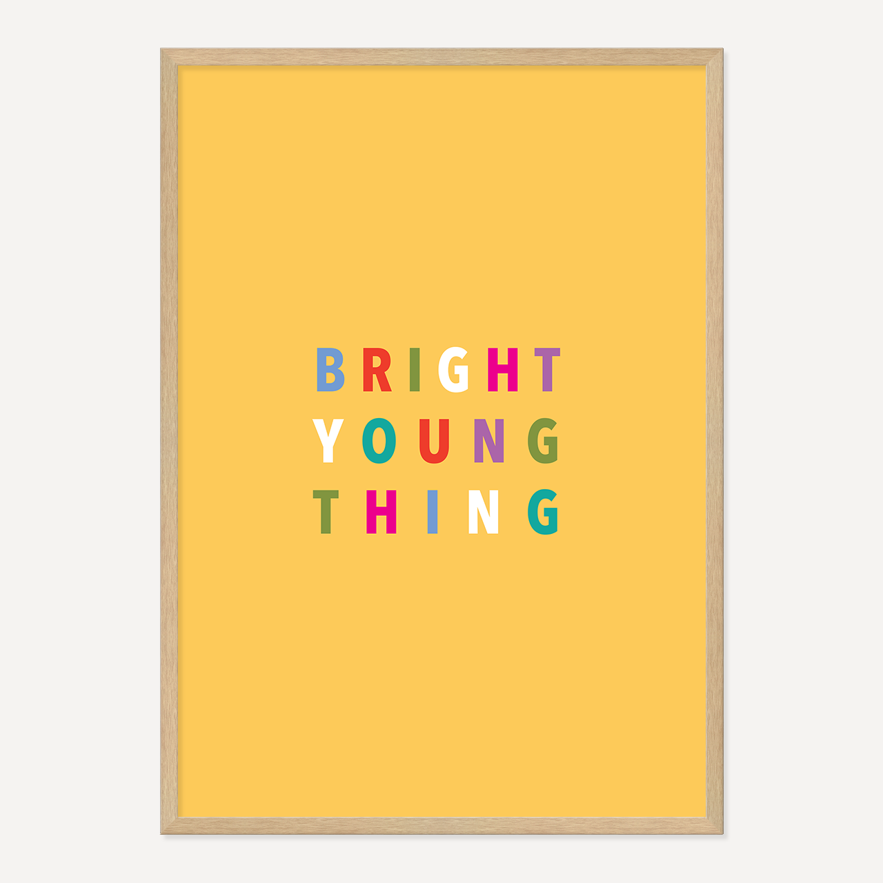 BRIGHT YOUNG THING POSTER – YELLOW