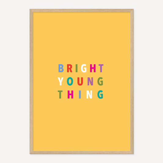 BRIGHT YOUNG THING POSTER – YELLOW