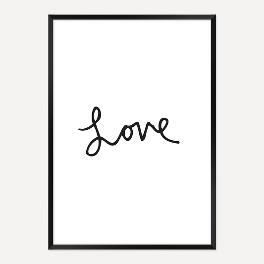 LOVE POSTER – BLACK