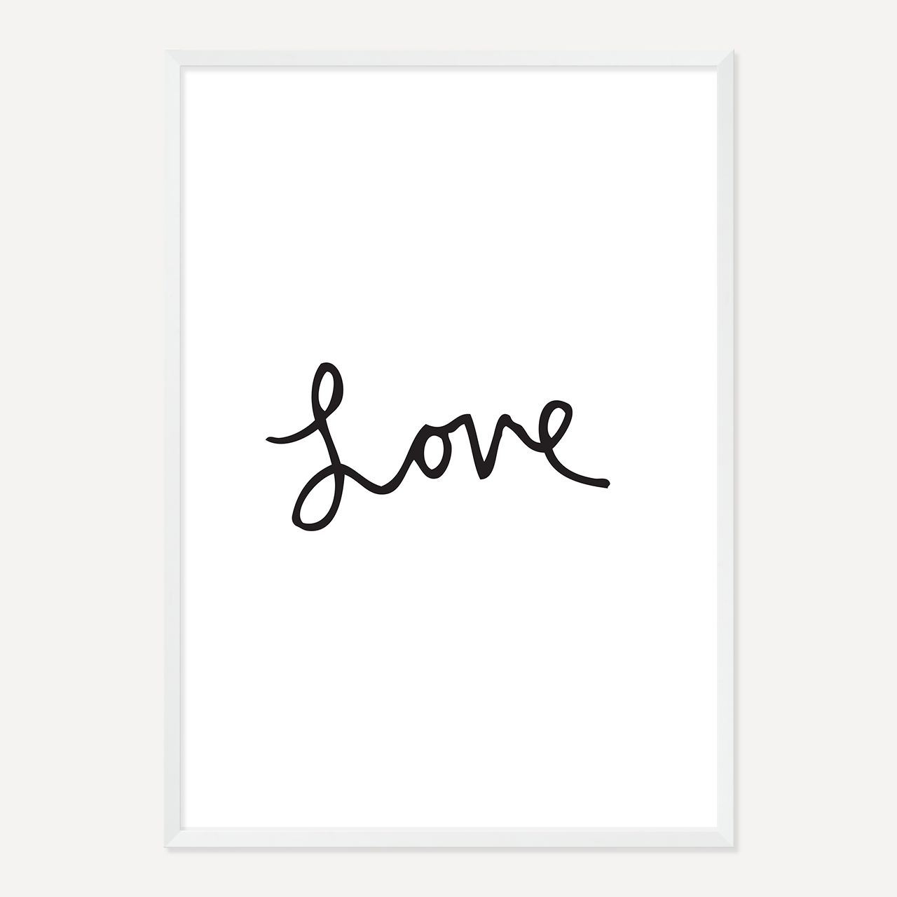 LOVE POSTER – BLACK