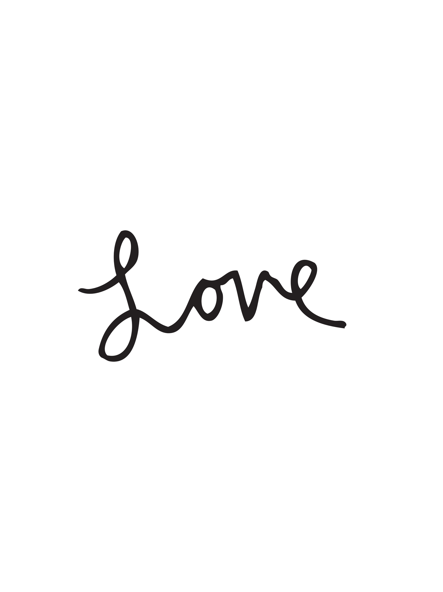 LOVE POSTER – BLACK