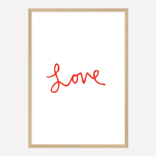 LOVE POSTER – RED