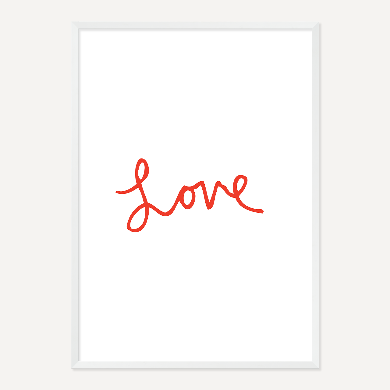 LOVE POSTER – RED