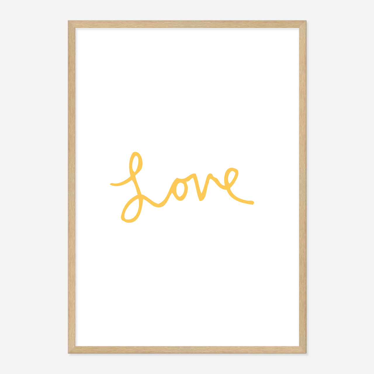 LOVE POSTER – YELLOW