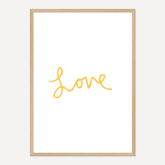 LOVE POSTER – YELLOW
