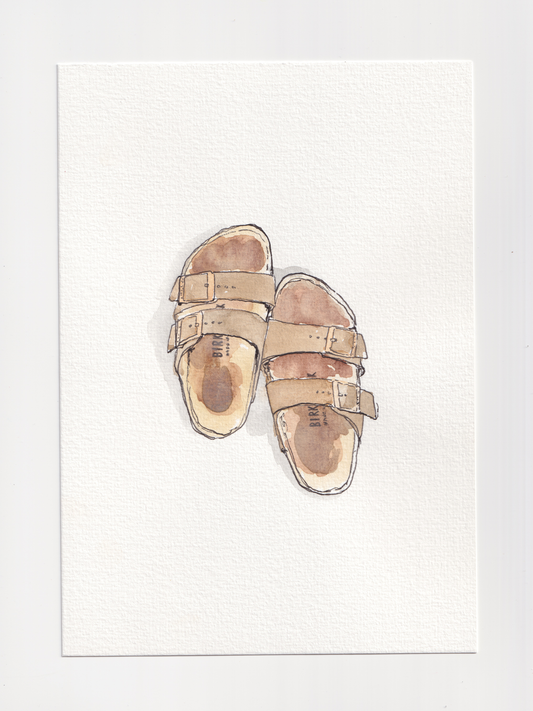 Daily Illustration - Day 14 - Birkenstock sandals