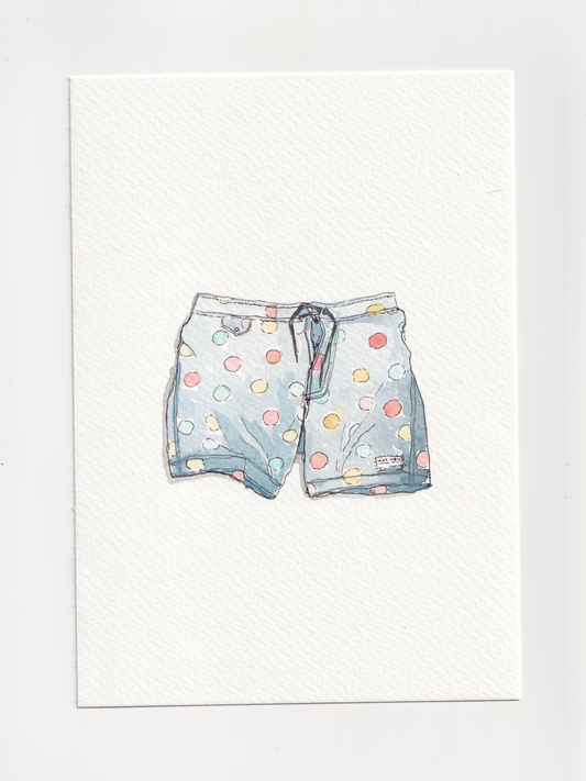 Daily Illustration - Day 4 - Spotty swim trunks