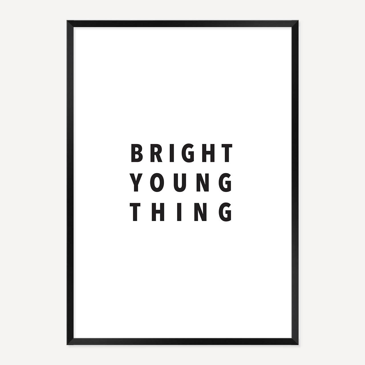BRIGHT YOUNG THING POSTER – BLACK