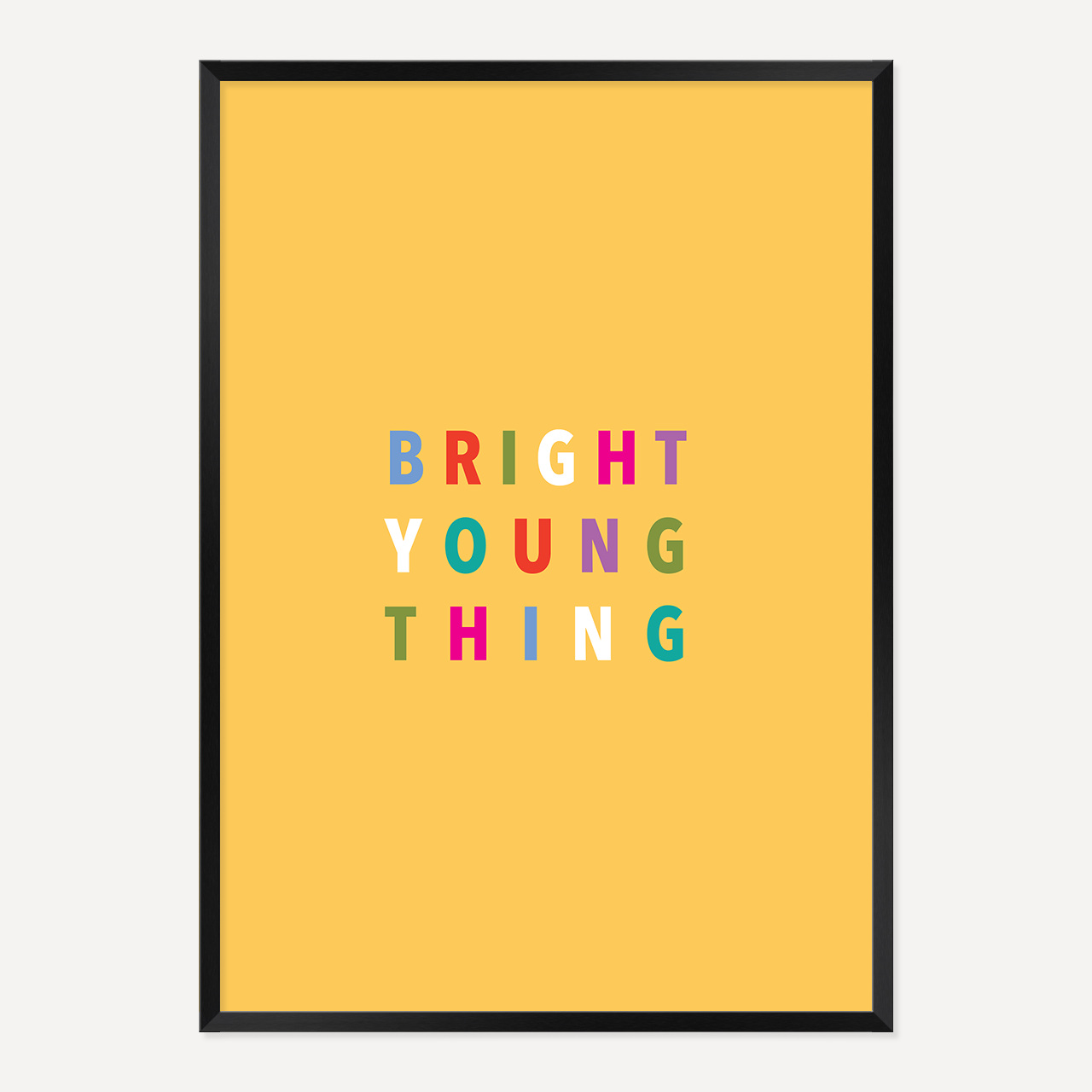 BRIGHT YOUNG THING POSTER – YELLOW