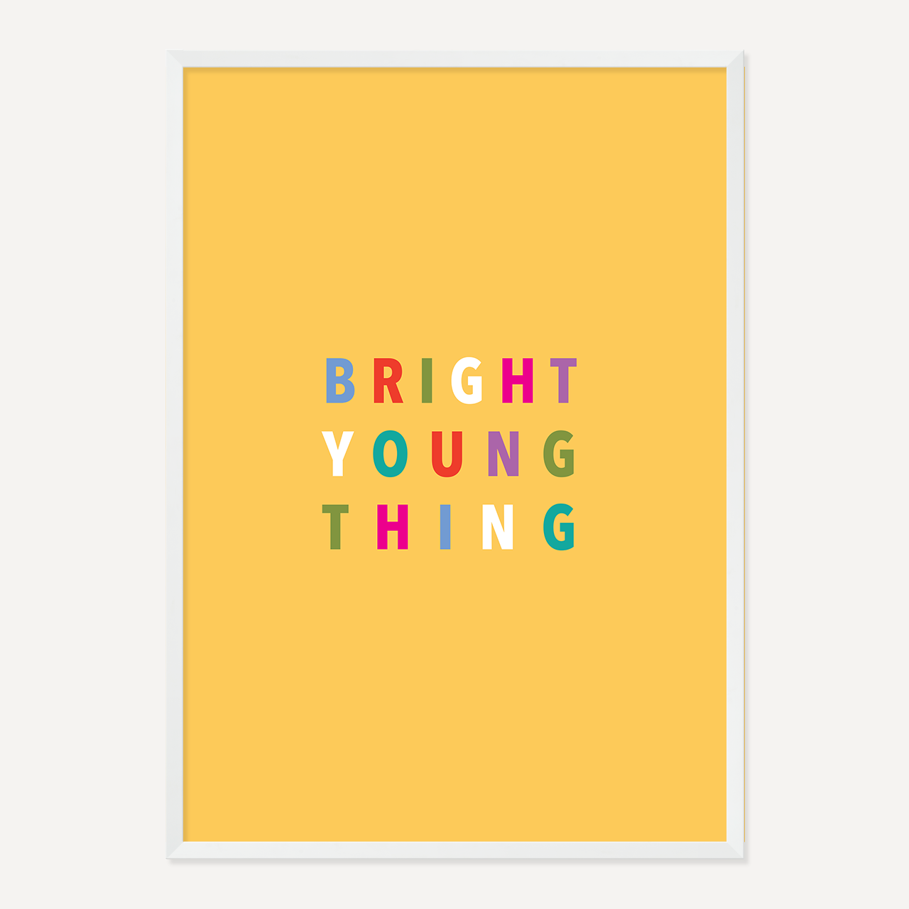 BRIGHT YOUNG THING POSTER – YELLOW