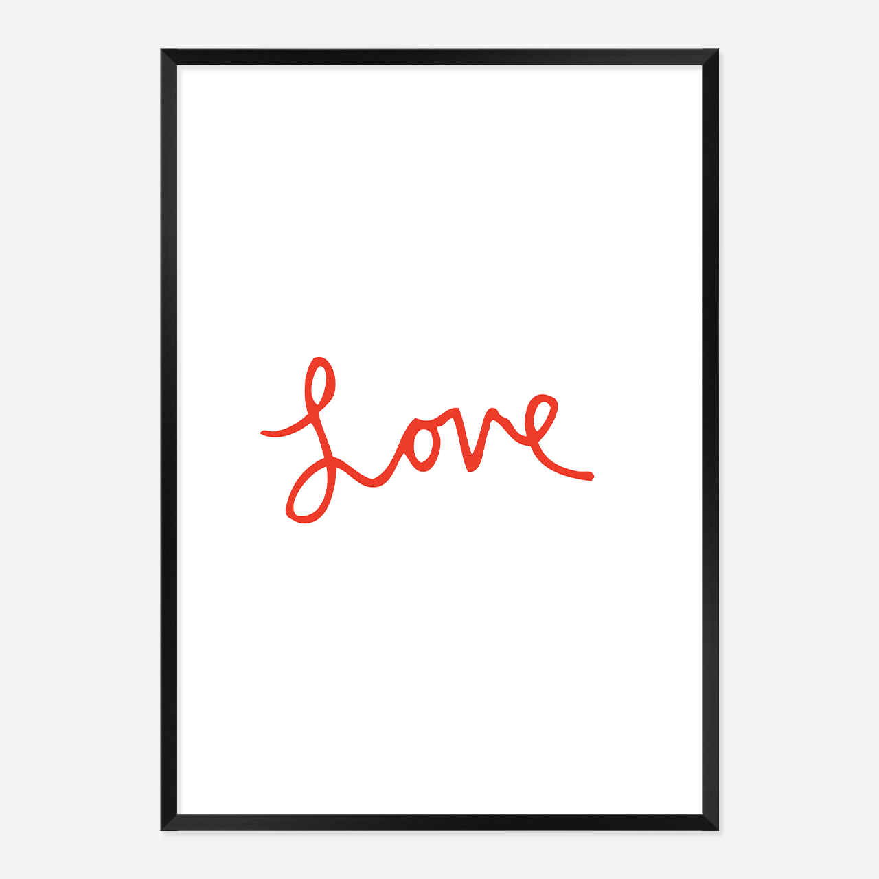 LOVE POSTER – RED