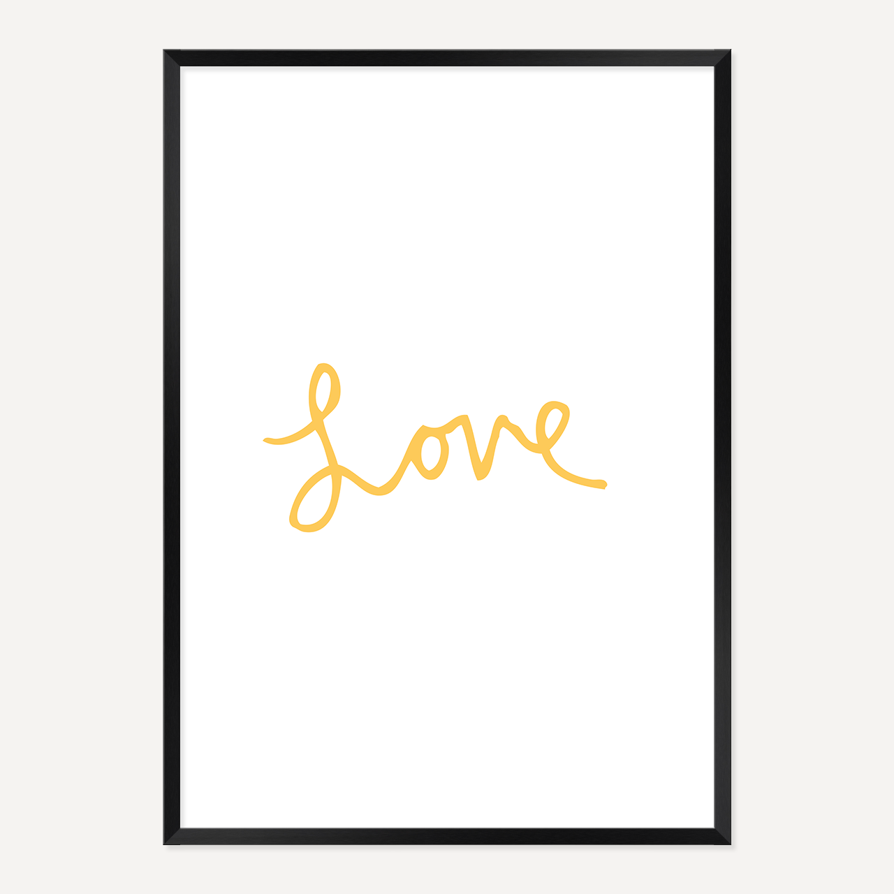 LOVE POSTER – YELLOW