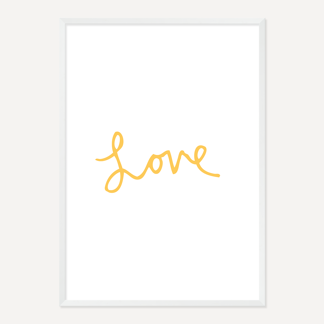 LOVE POSTER – YELLOW