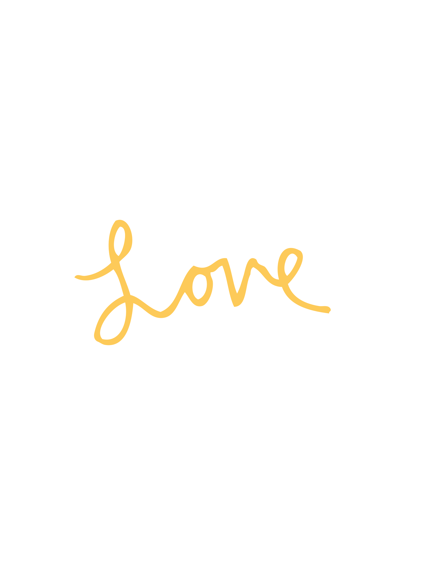 LOVE POSTER – YELLOW